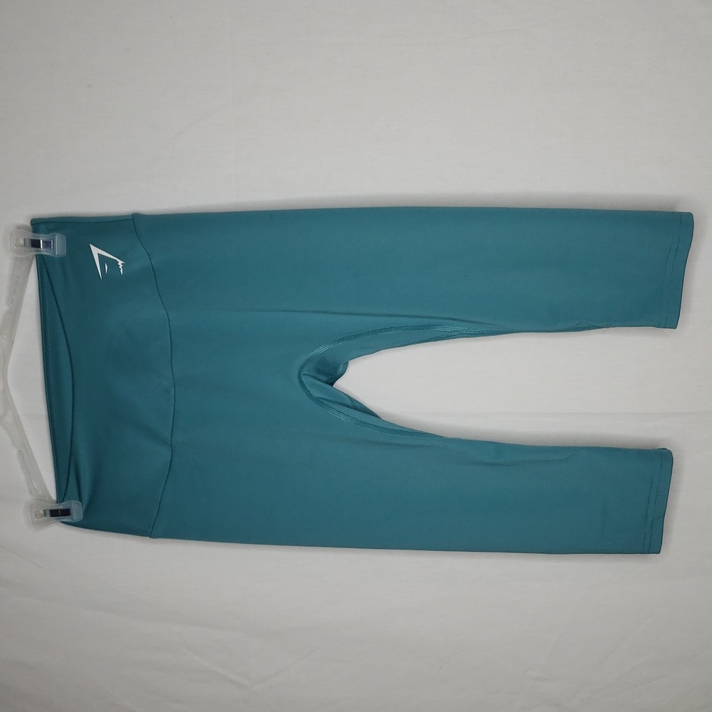 Gymshark Womens Training Crop Leggings Stretch Size M Yoga Fitness Gym Logo - Picture 3 of 12